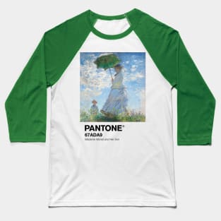 PANTONE MONET - Claude Monet's Madame Monet and Her Son (1875) Portrait Baseball T-Shirt